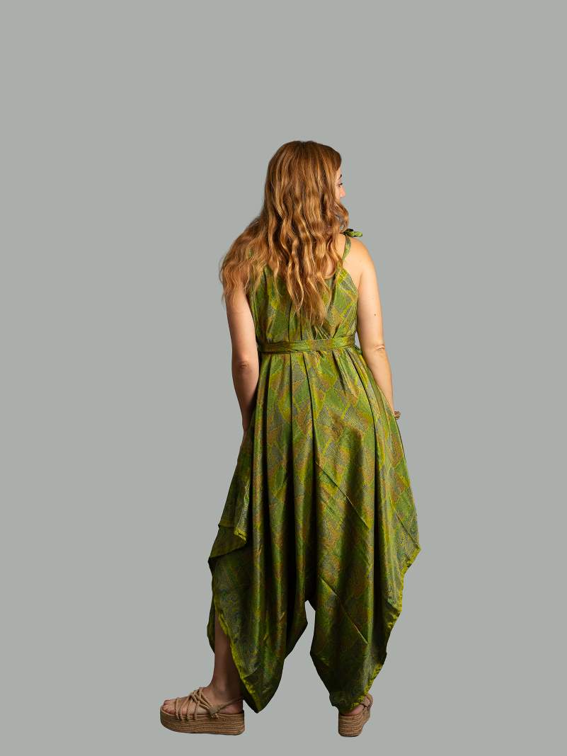 Tuta jumpsuit verde – Yoga