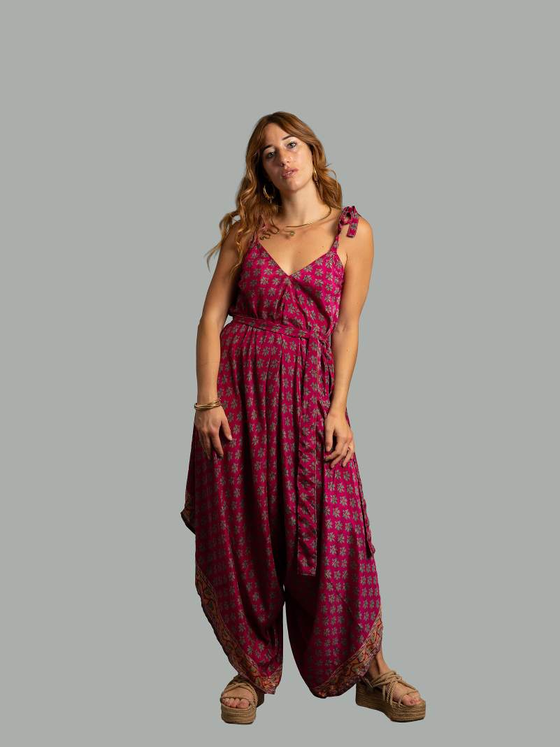 Tuta jumpsuit fucsia – Yoga