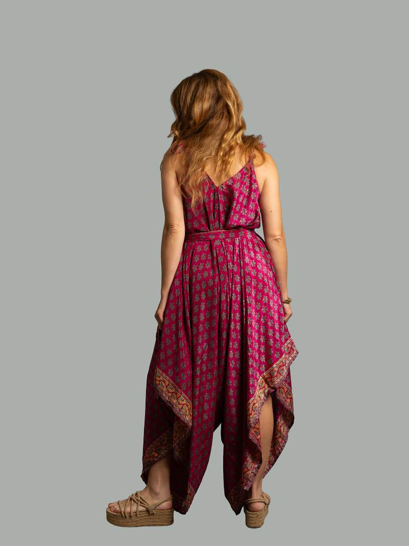 Tuta jumpsuit fucsia – Yoga