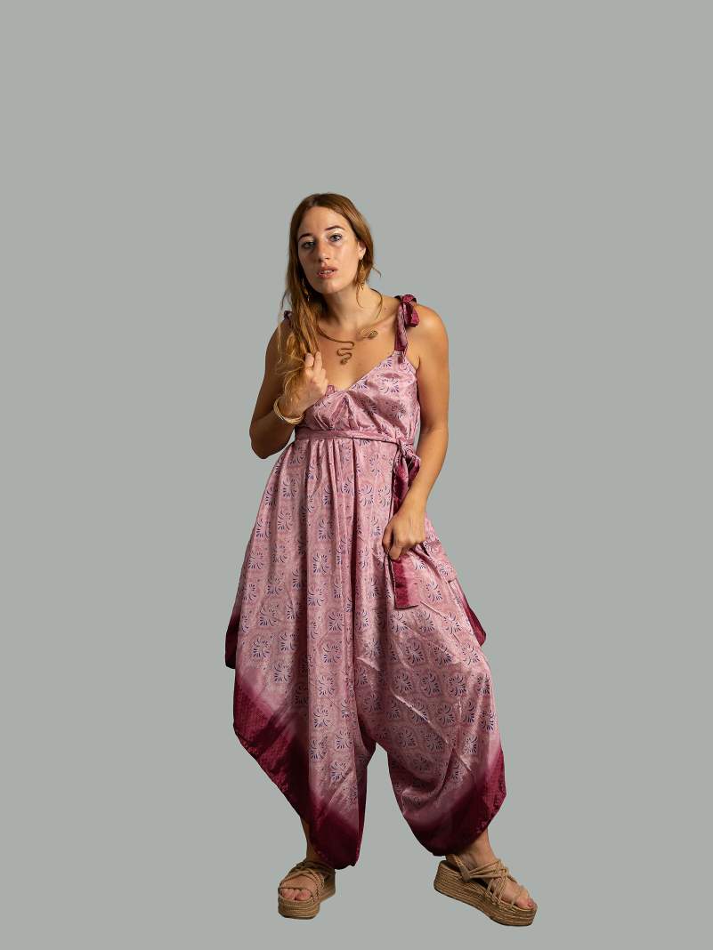 Tuta jumpsuit rosa – Yoga
