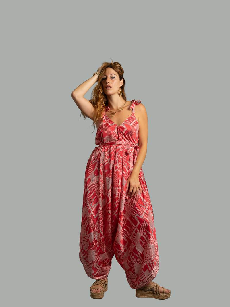 Tuta jumpsuit rosa – Yoga