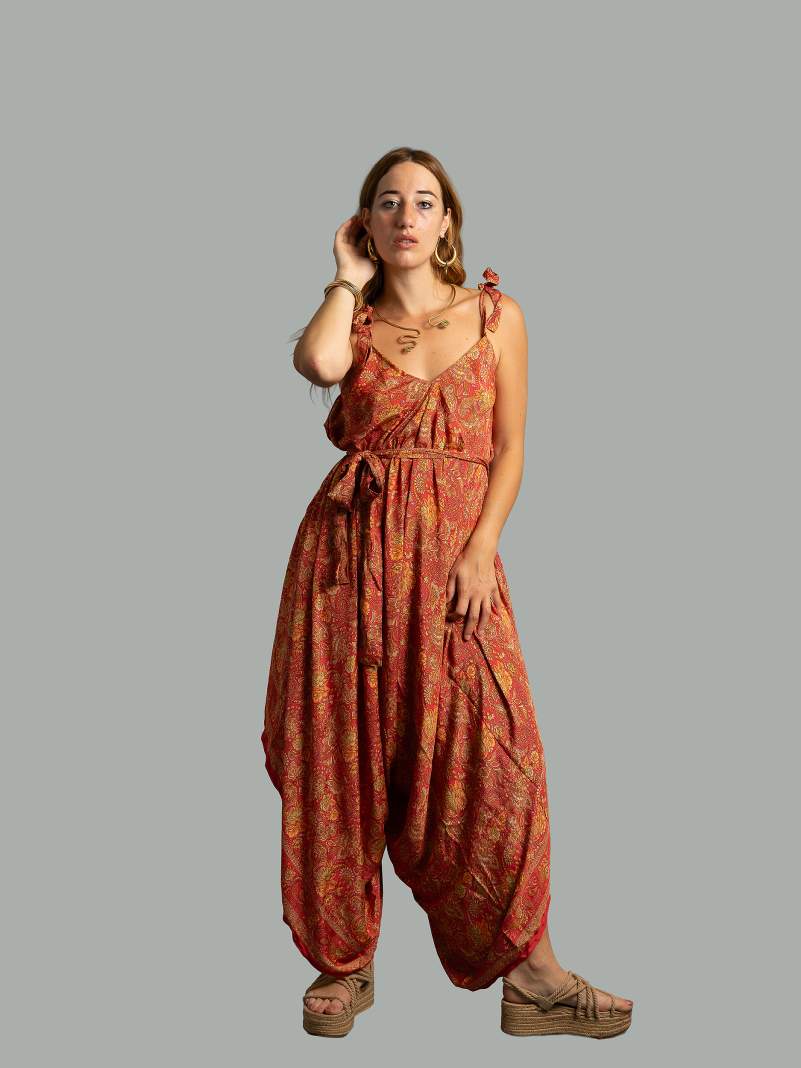 Tuta jumpsuit rosso – Yoga