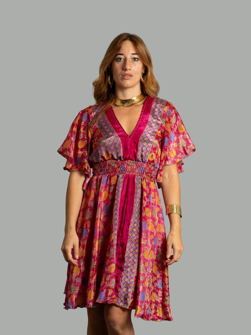 Abitino con maniche corte rosa - Haryana