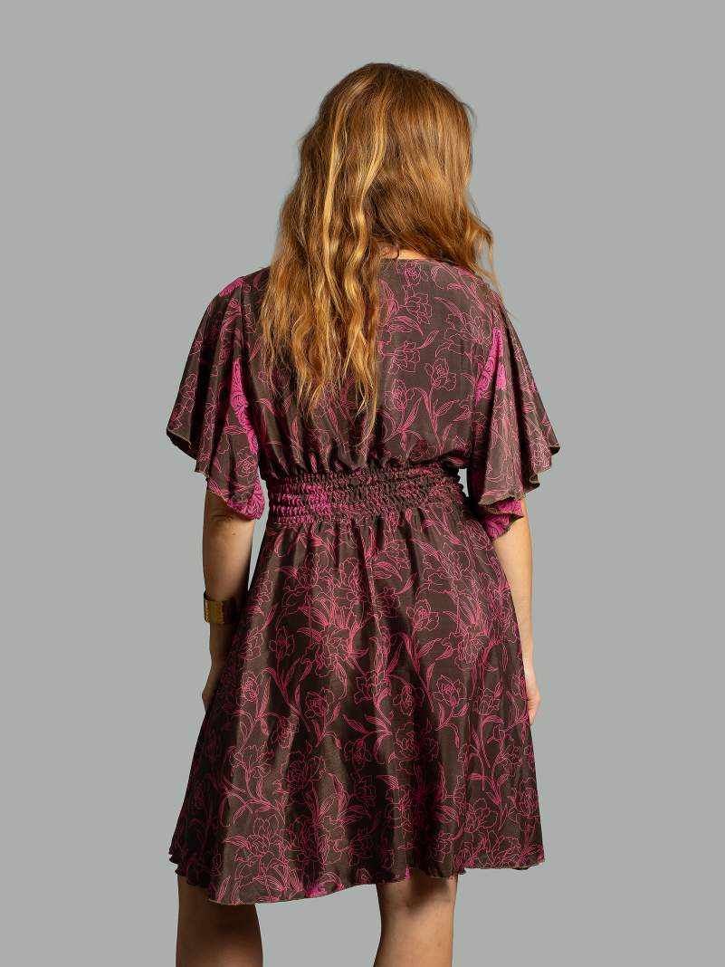 Abitino con maniche corte linee rosa - Haryana