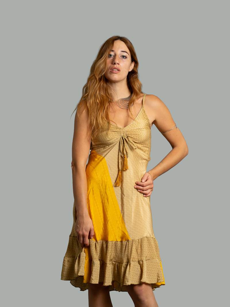 Abitino con spalline ocra - Patna