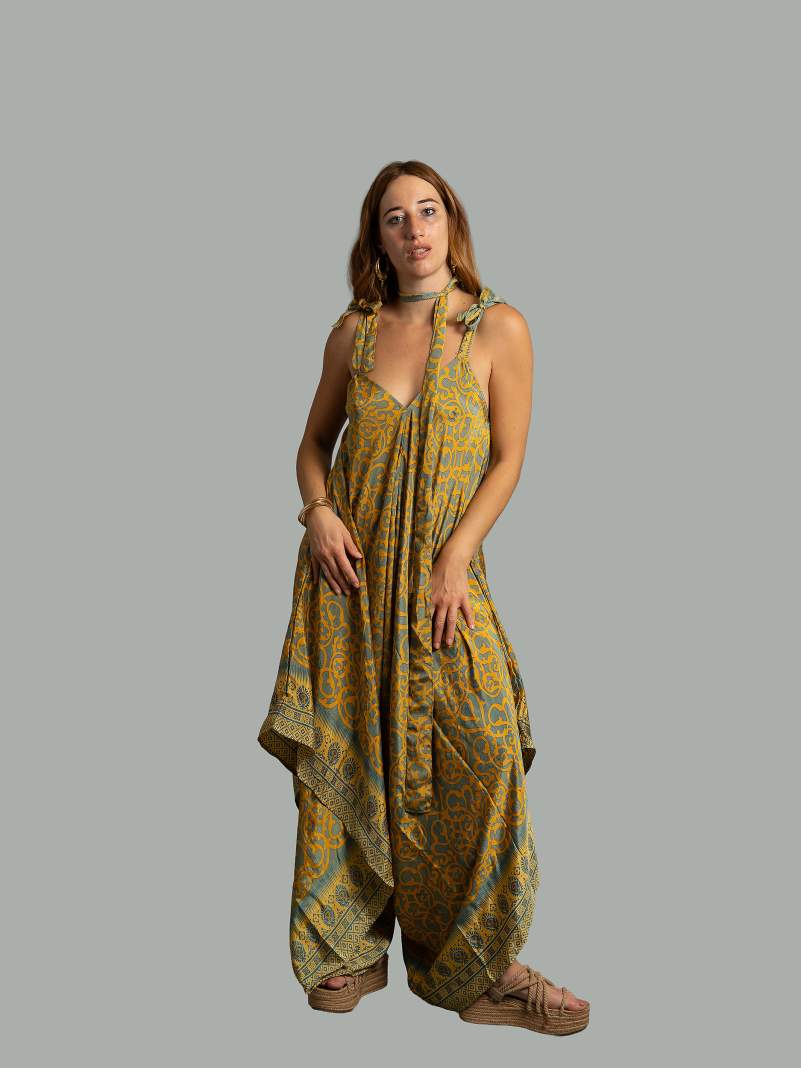 Tuta jumpsuit giallo – Yoga