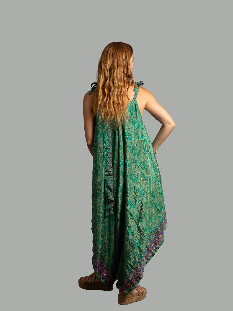 Tuta jumpsuit verde – Yoga