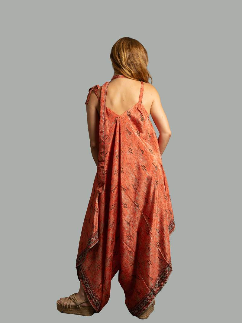 Tuta jumpsuit arancione – Yoga
