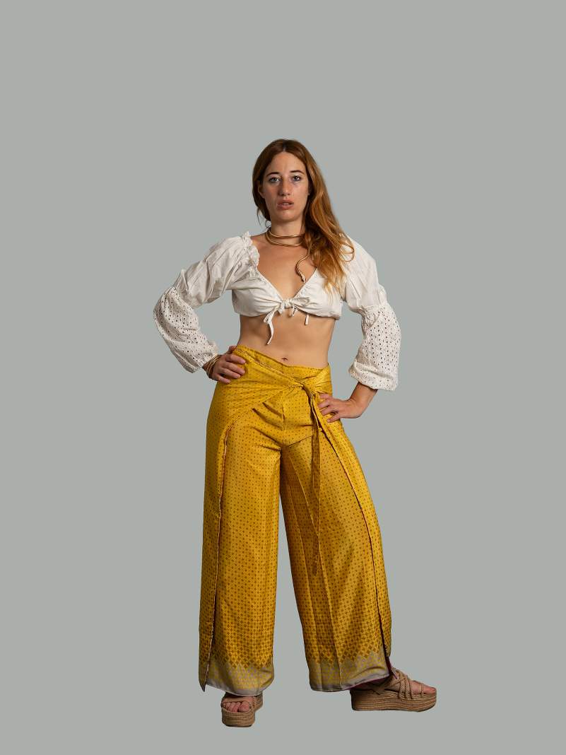 PantaPareo fucsia e giallo - Jain