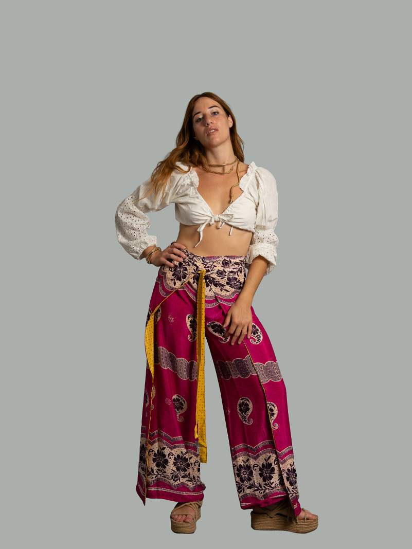 PantaPareo fucsia e giallo - Jain