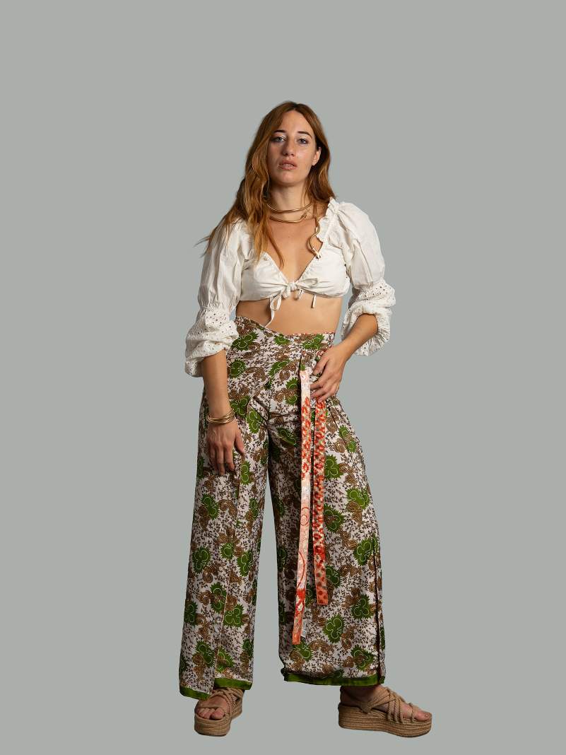 PantaPareo bianco e verde - Jain