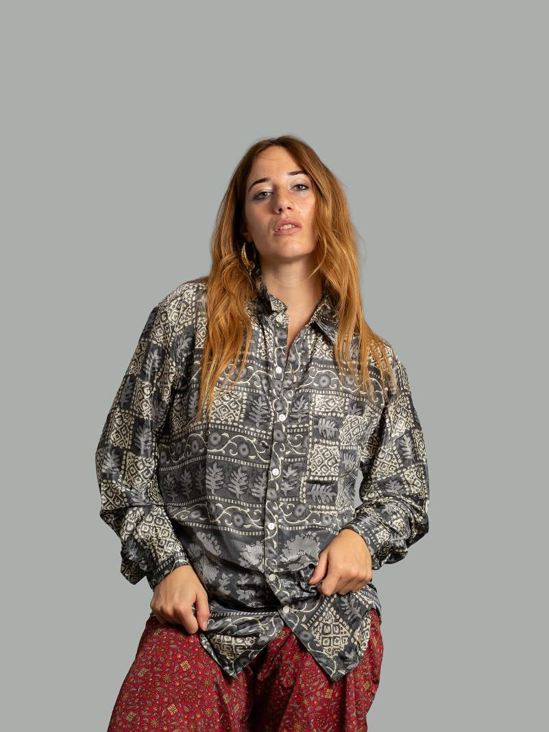 Camicia S/M grigio