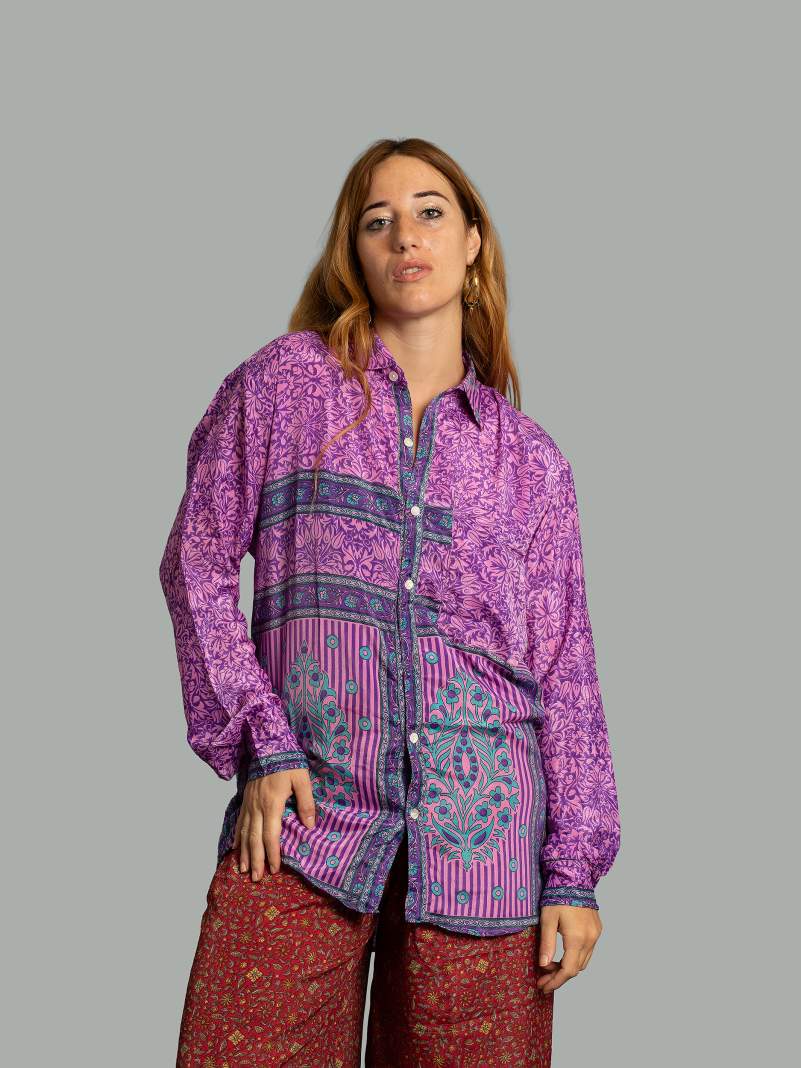 Camicia S/M viola