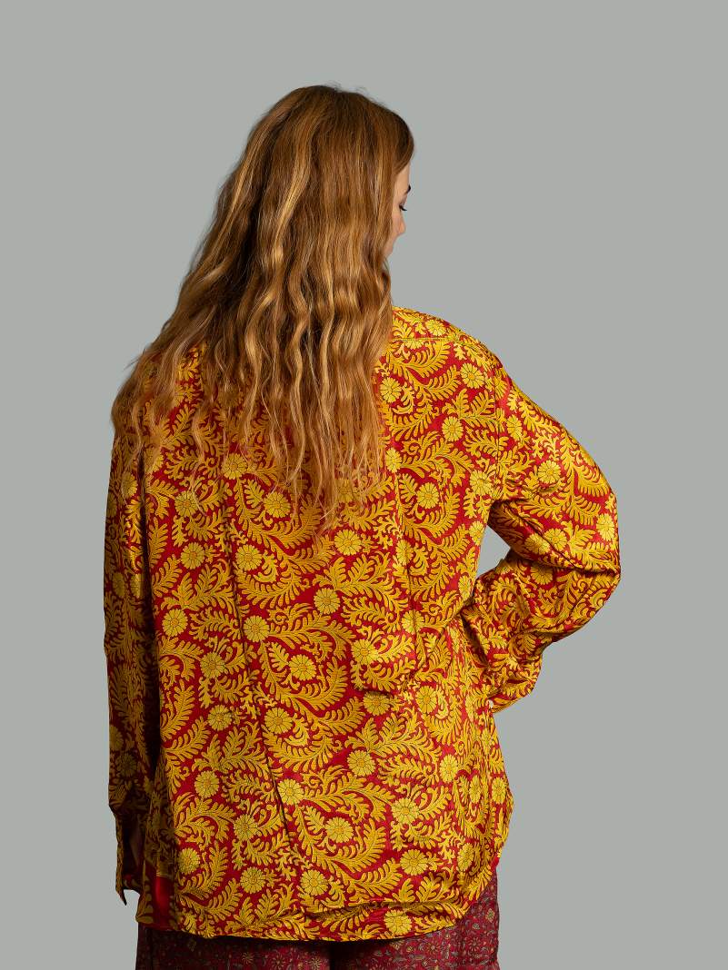Camicia LXL giallo e rosso