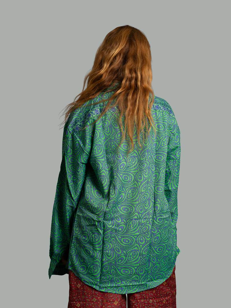 Camicia LXL azzurro e verde