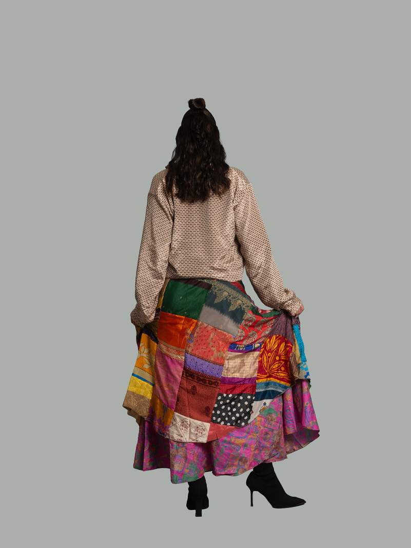 Gonna Patchwork Reversibile N.6 - Ganesh