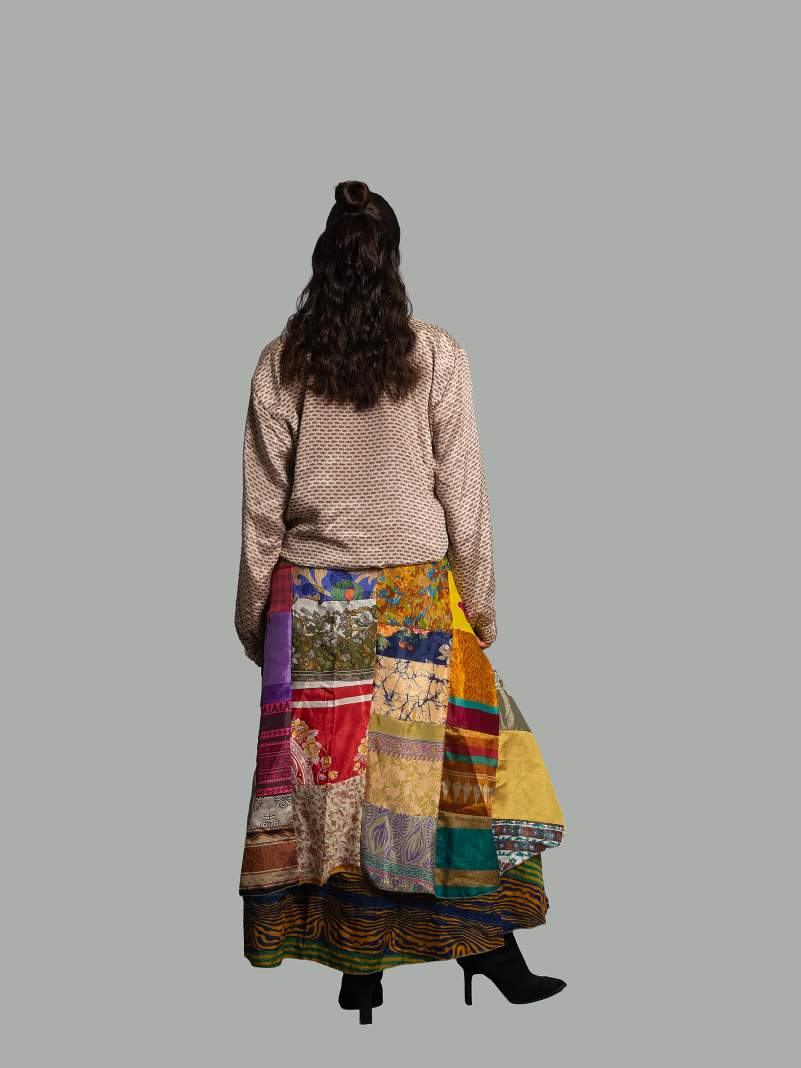 Gonna Patchwork Reversibile N.15 - Ganesh