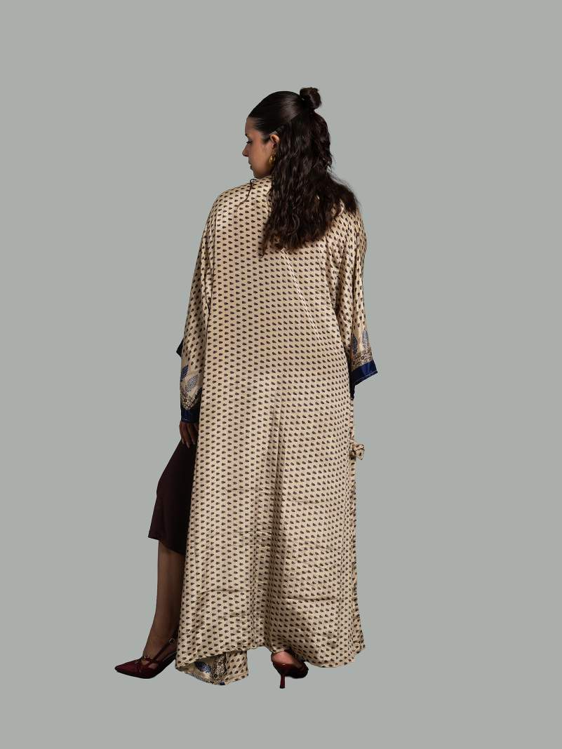 Kimono aperto beige - Gujarat