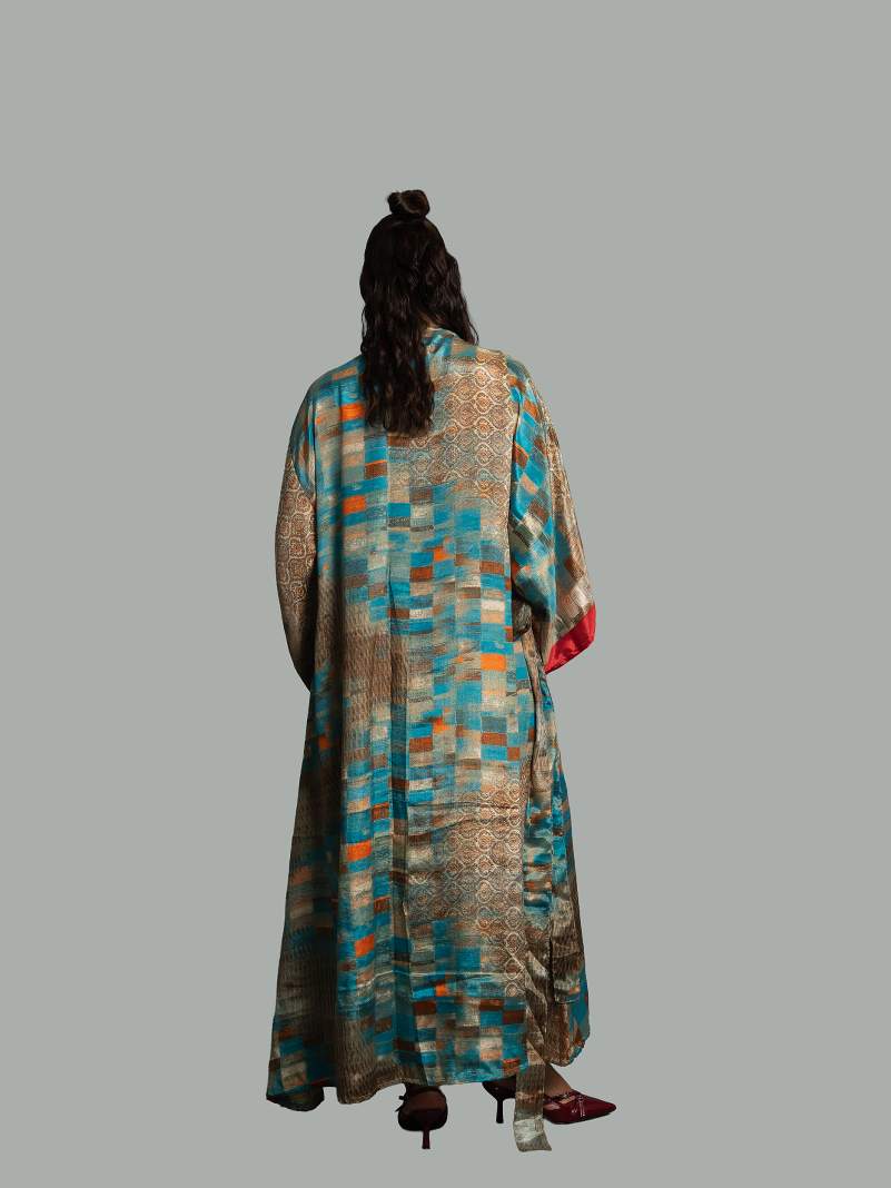 Kimono aperto geometrie - Gujarat
