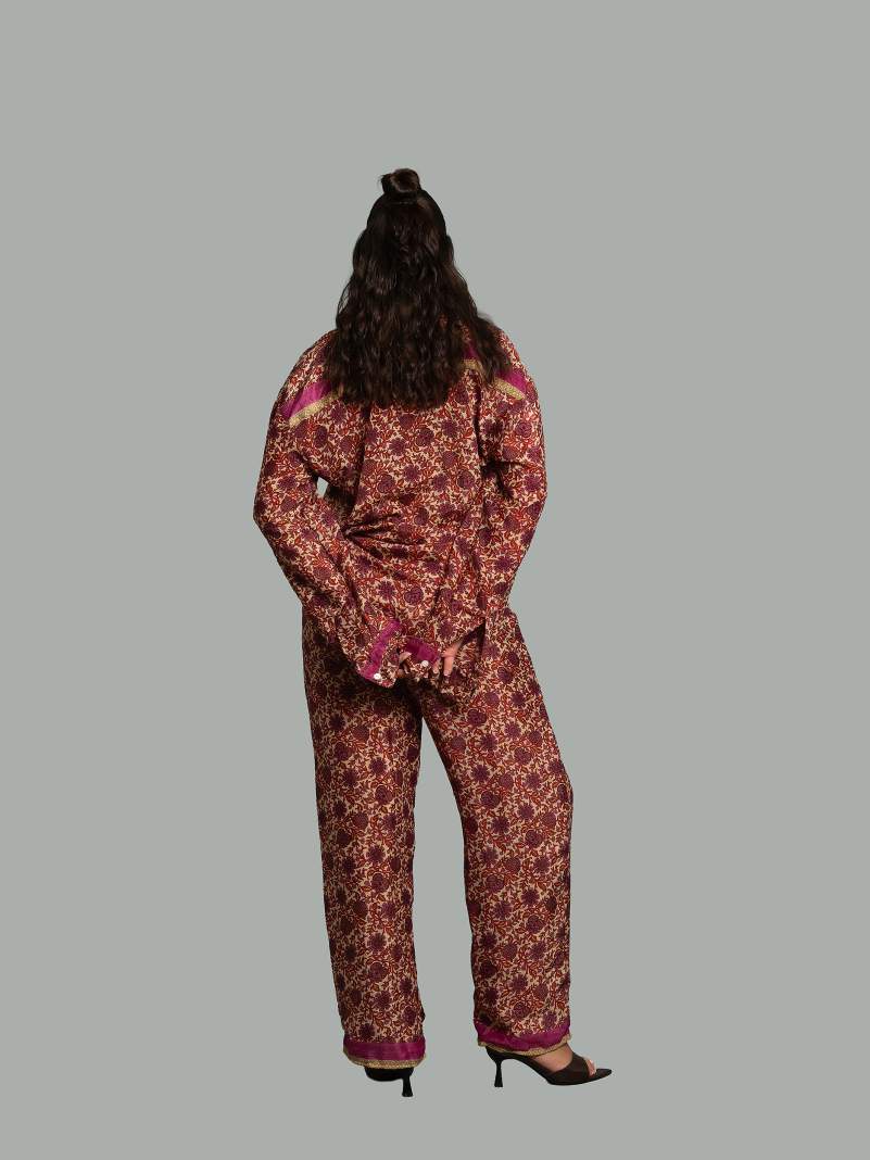 Camicia e Pantalone SM fiori rossi – Punjabi