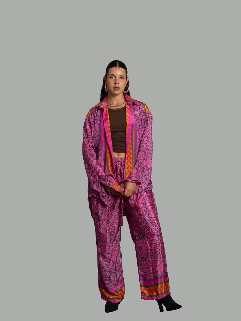 Camicia e Pantalone LXL rosa – Punjabi