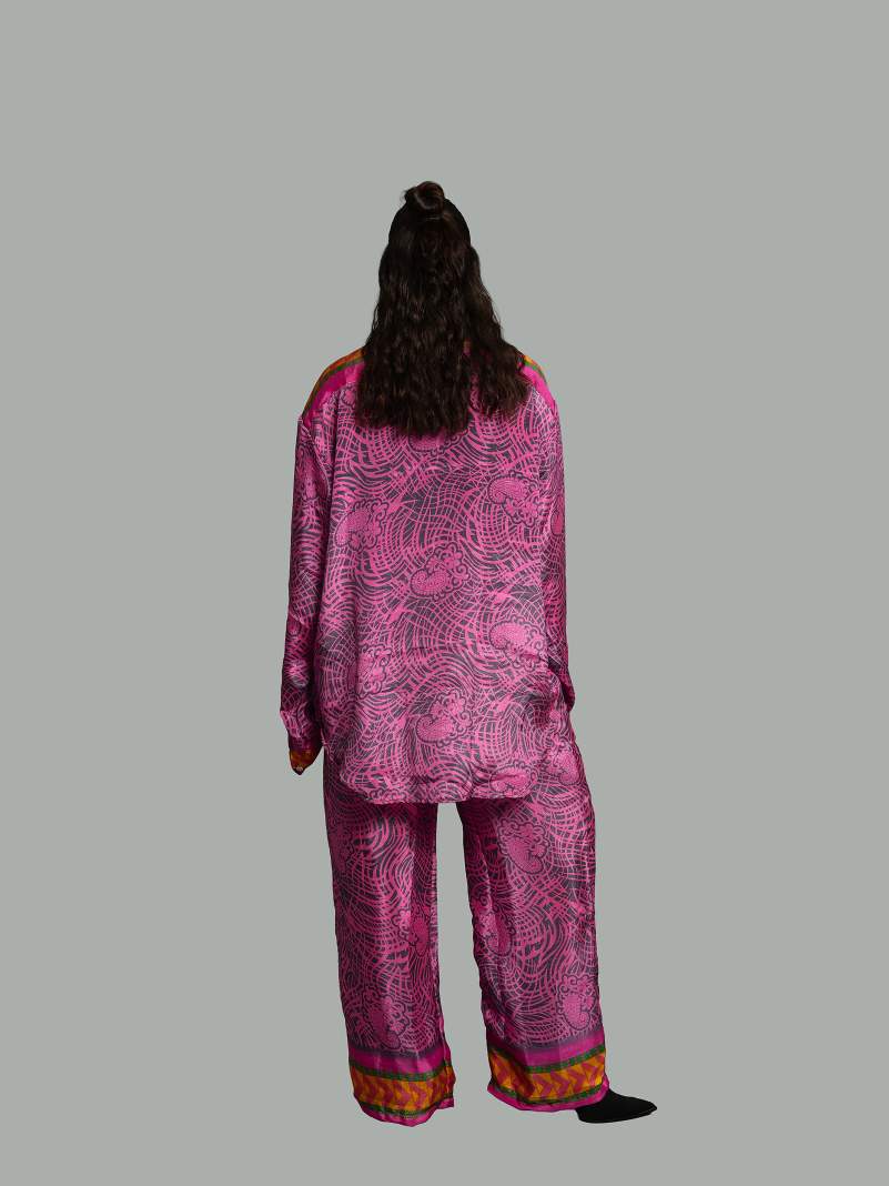 Camicia e Pantalone LXL rosa – Punjabi