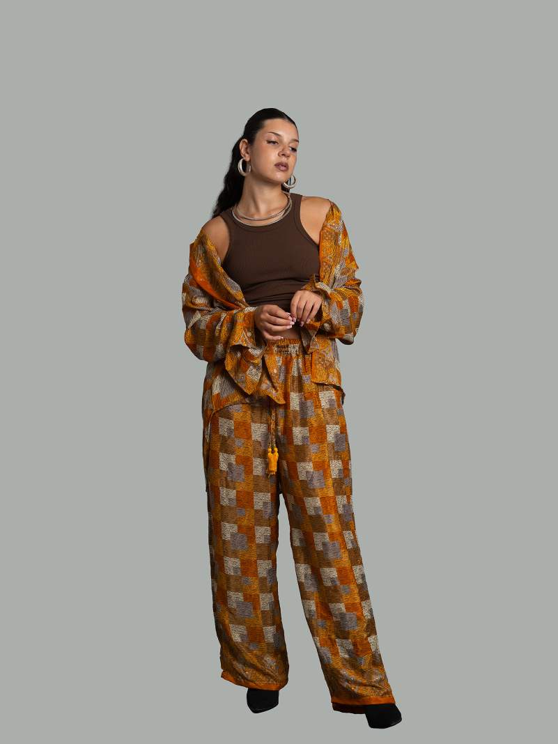 Camicia e Pantalone LXL arancione – Punjabi