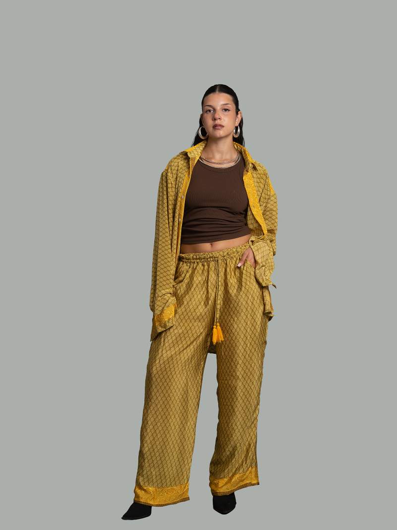Camicia e Pantalone LXL giallo – Punjabi