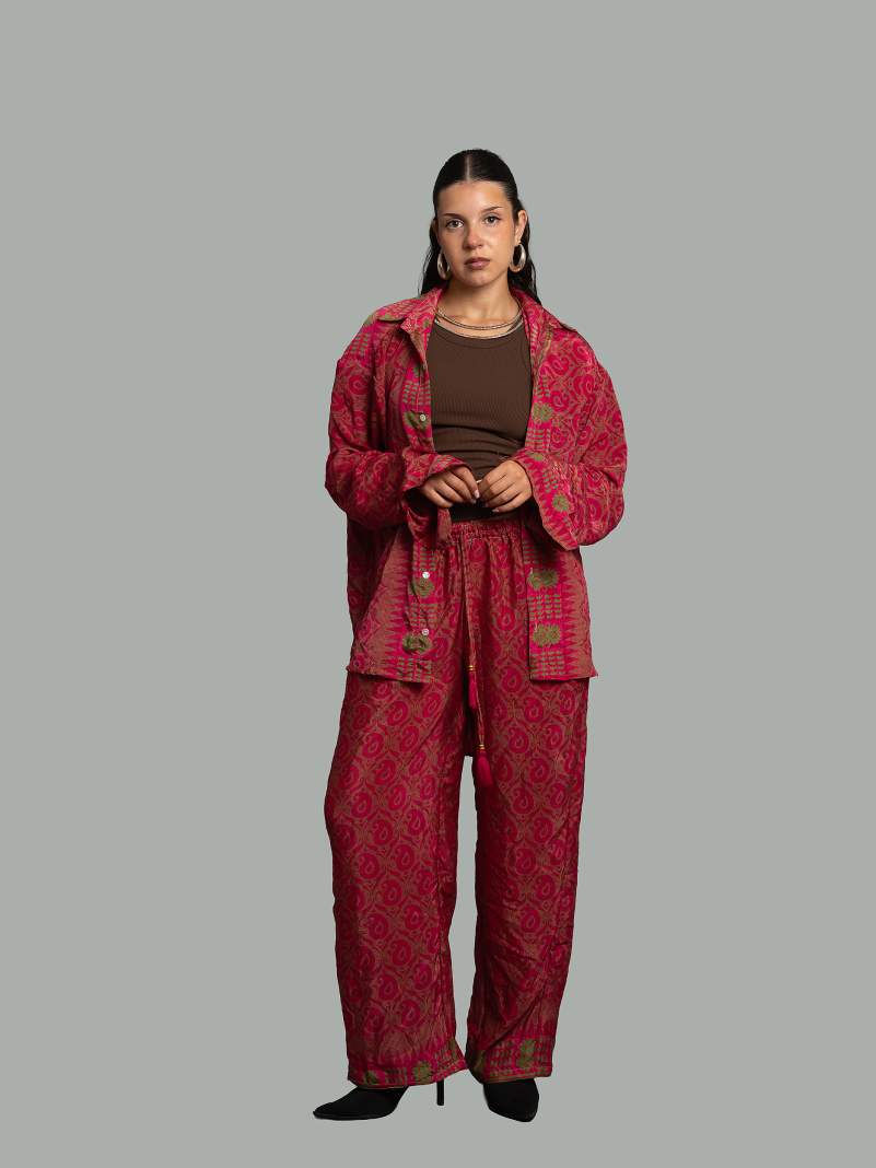 Camicia e Pantalone LXL rosso – Punjabi