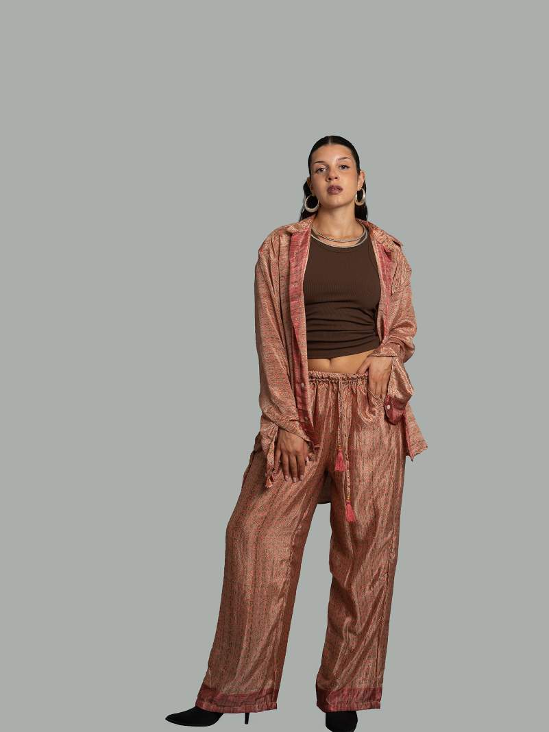 Camicia e Pantalone LXL rosa antico – Punjabi