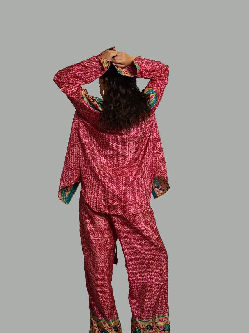 Camicia e Pantalone LXL magenta – Punjabi