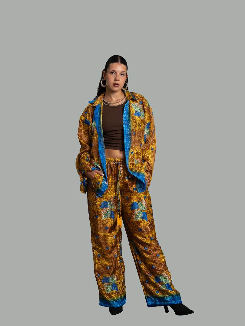 Camicia e Pantalone LXL giallo – Punjabi