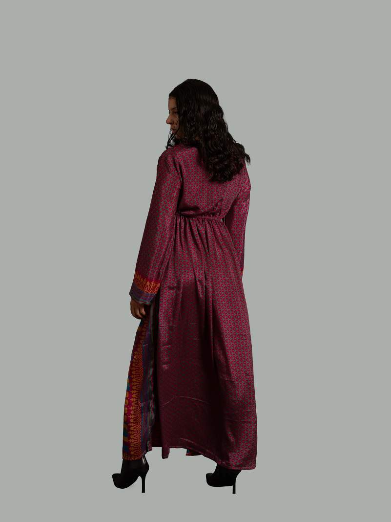 Abito Maniche lunghe fucsia - Orissa