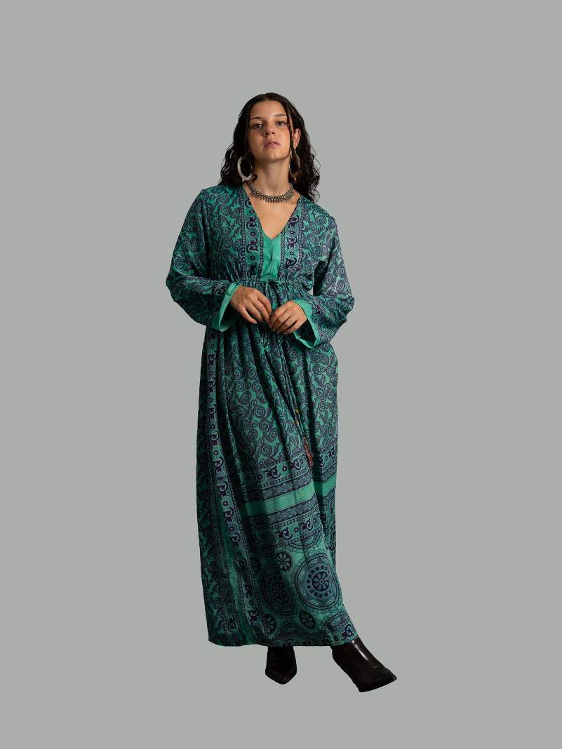 Abito Maniche lunghe azzurro - Orissa