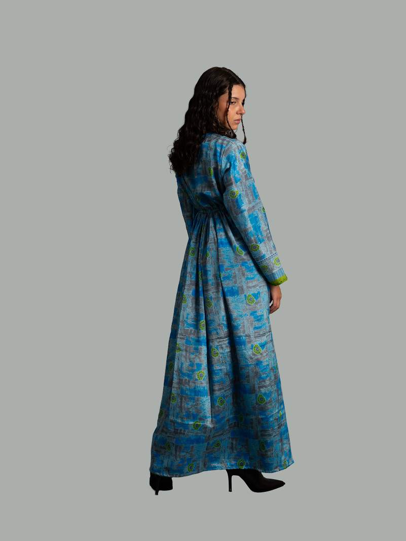 Abito Maniche lunghe azzurro - Orissa