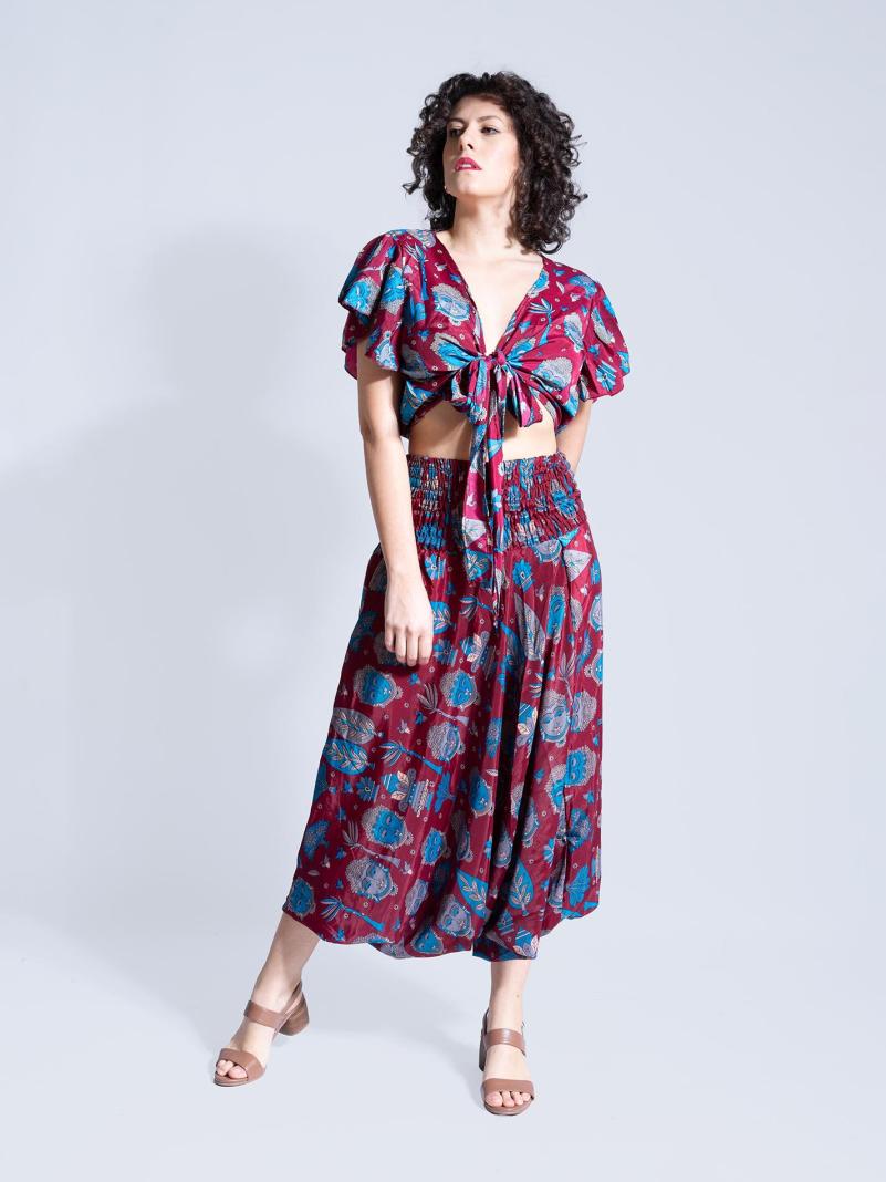 Wrap Top Buddha Edition - Bordeaux