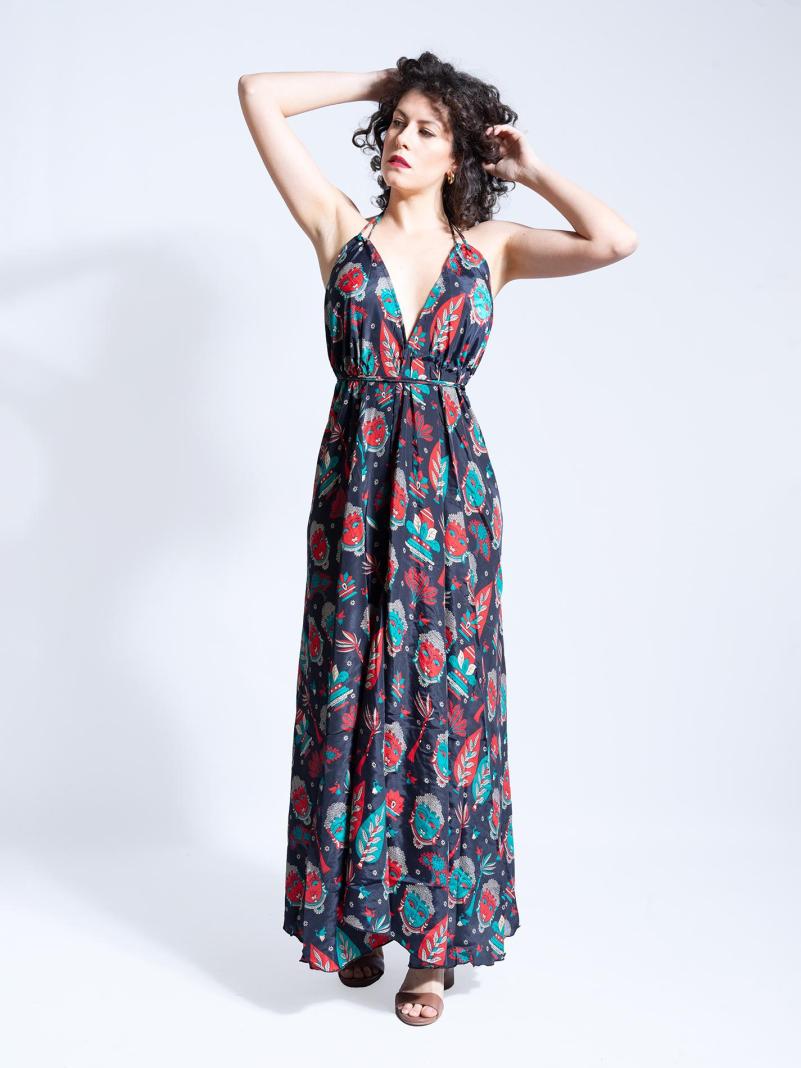 Abito Lungo DELHI Buddha Edition – Nero