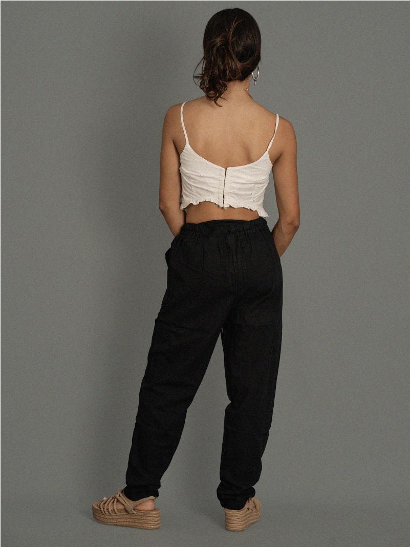 Pantalone etnico UNISEX nero - Gela