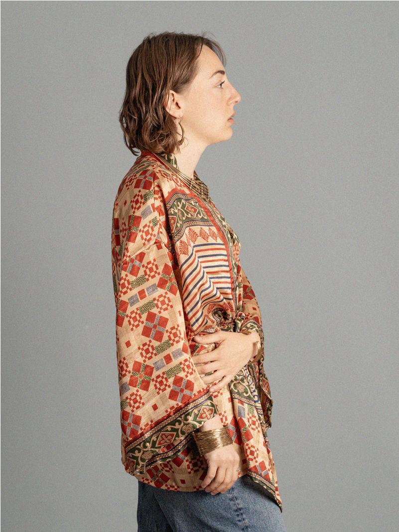 Kimono corto quadri - Kerala