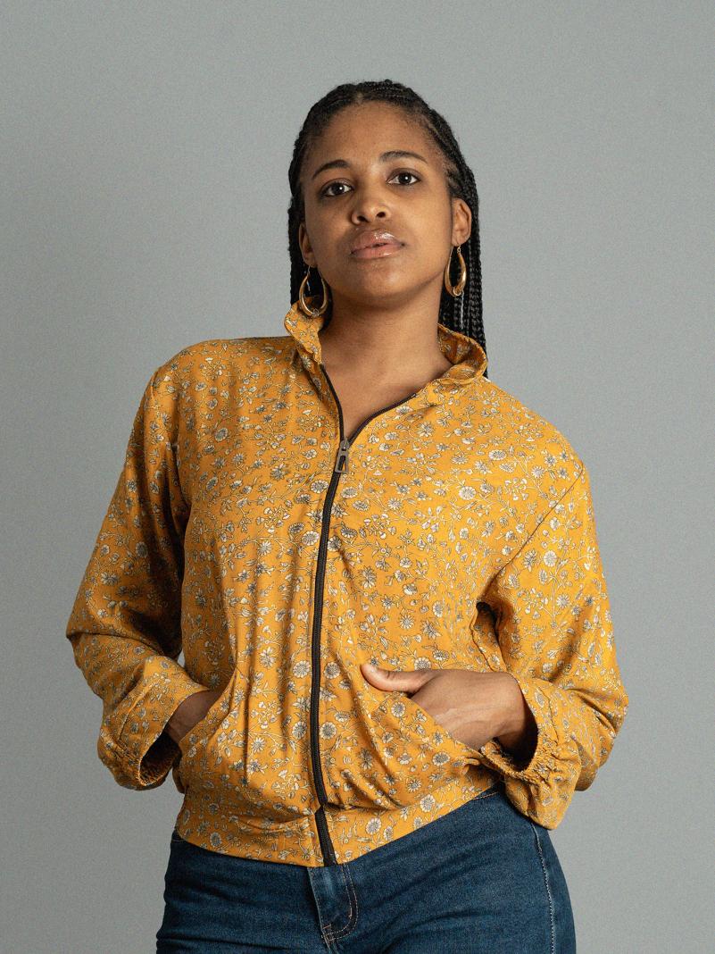 Giacca Reversibile in Sari N.1