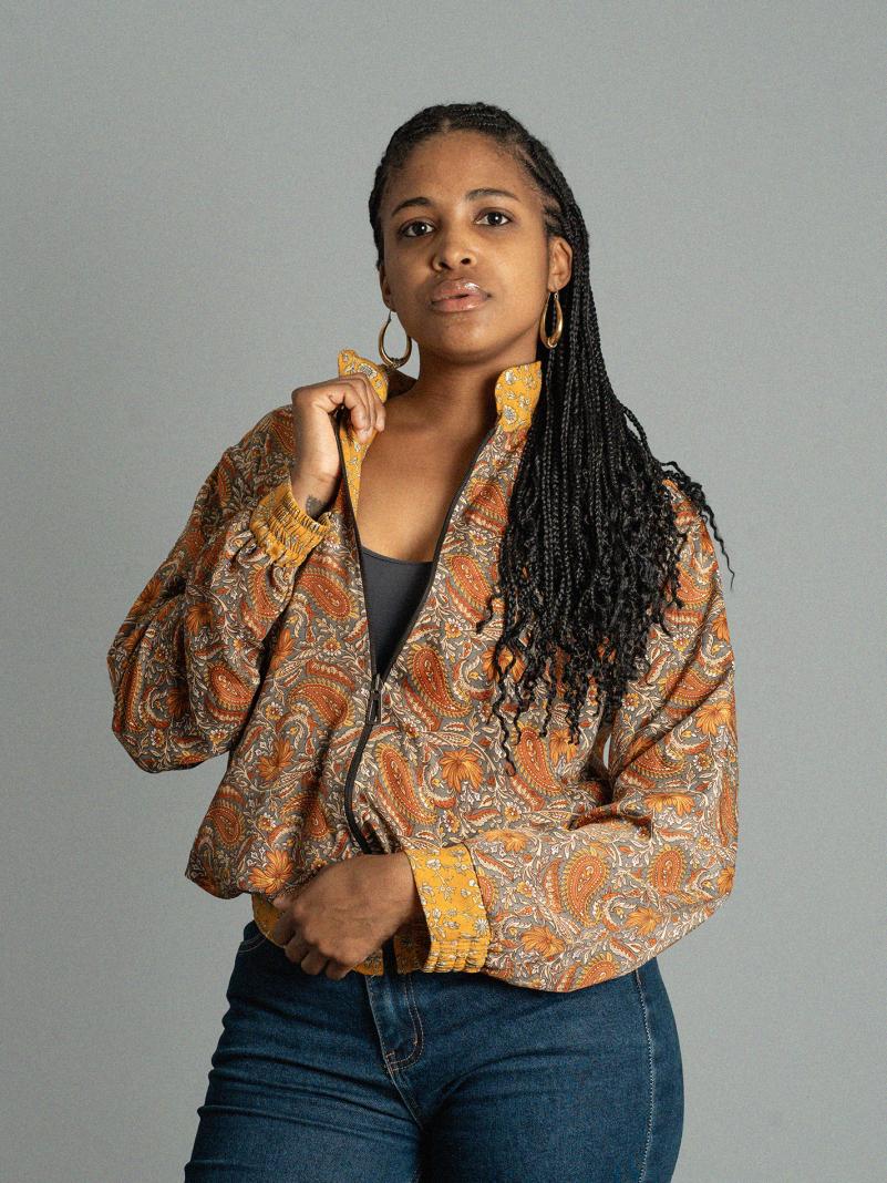 Giacca Reversibile in Sari N.1