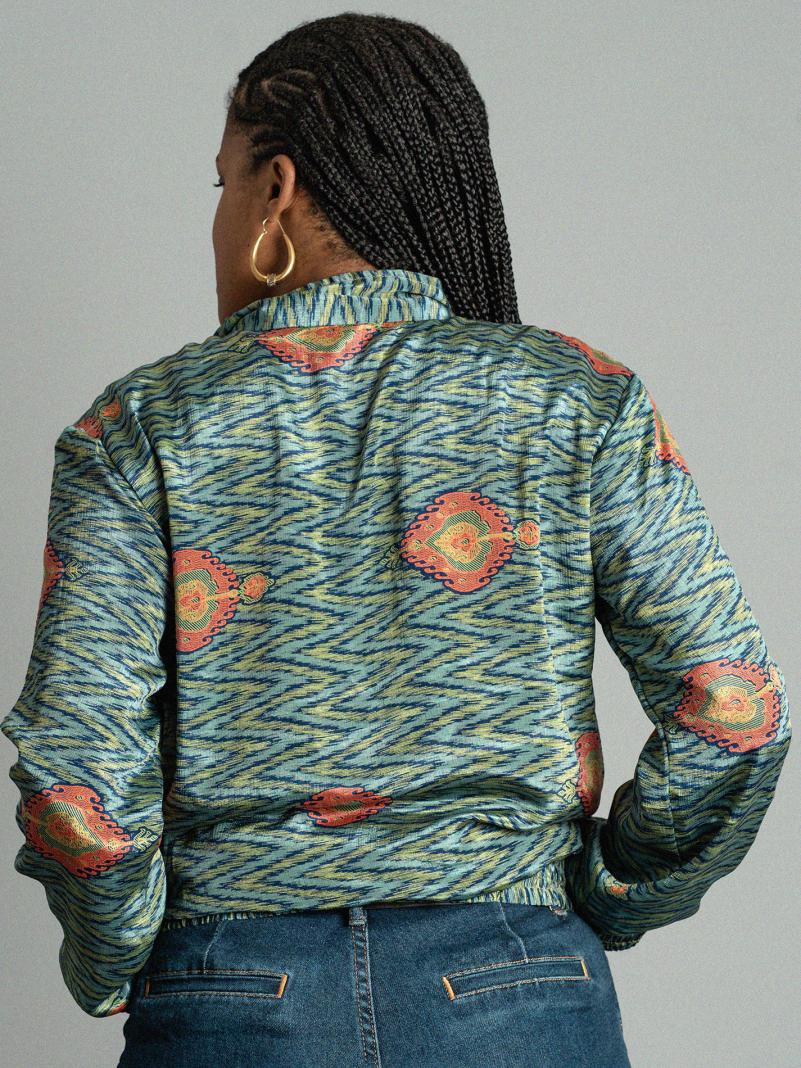 Giacca Reversibile in Sari N.2