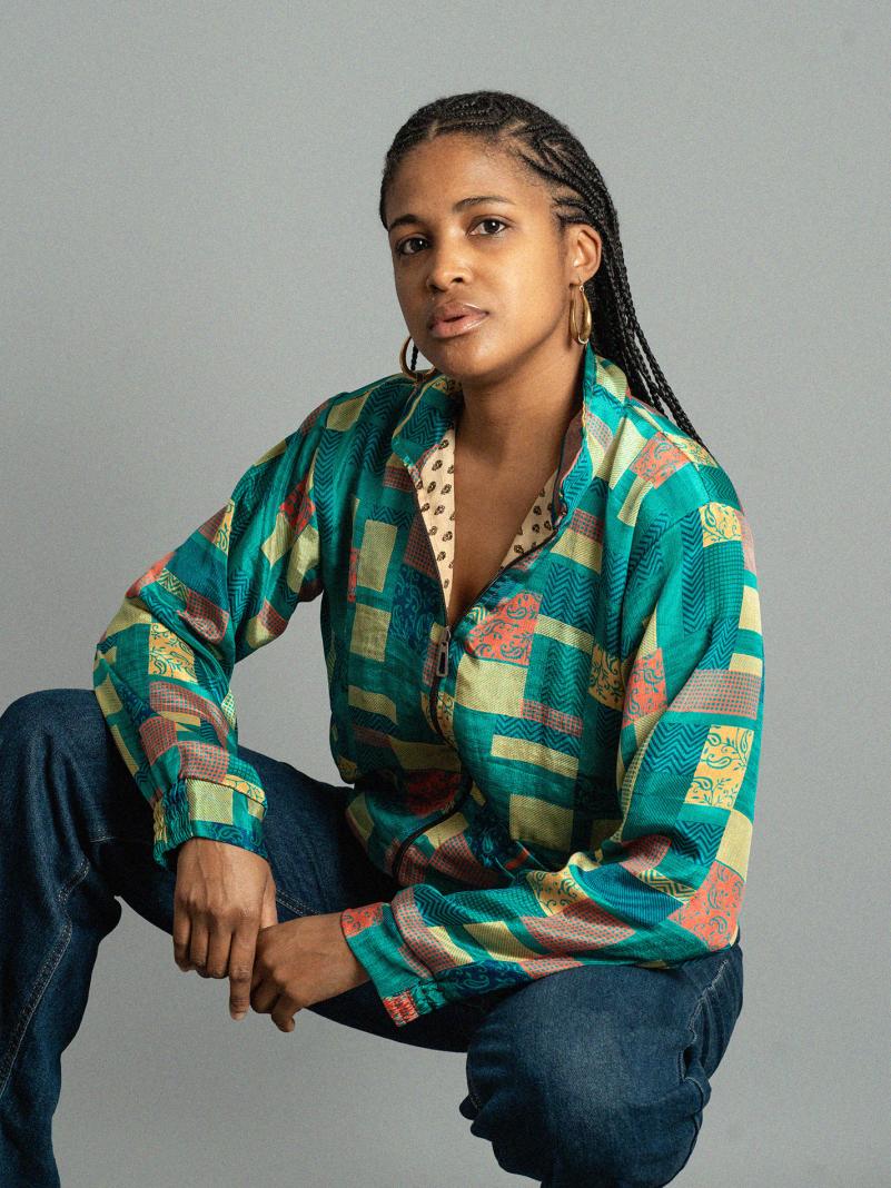 Giacca Reversibile in Sari N.3