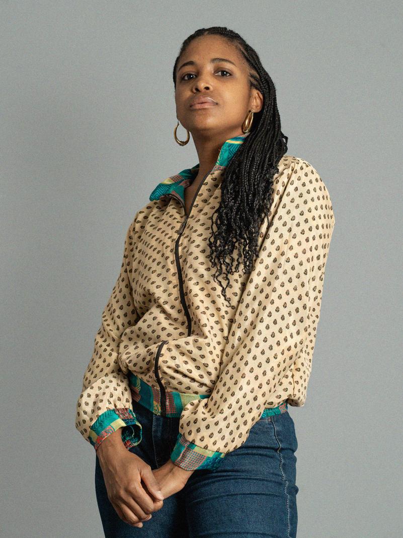 Giacca Reversibile in Sari N.3