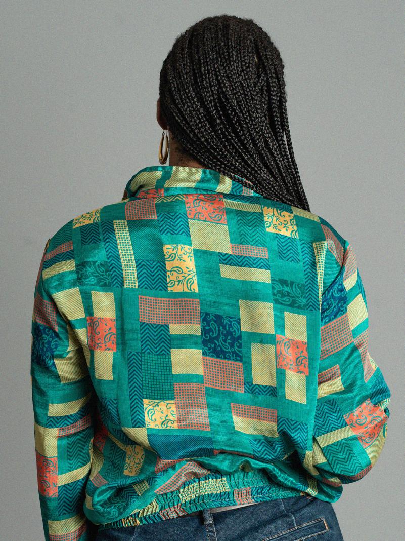 Giacca Reversibile in Sari N.3