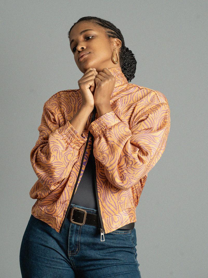 Giacca Reversibile in Sari N.4