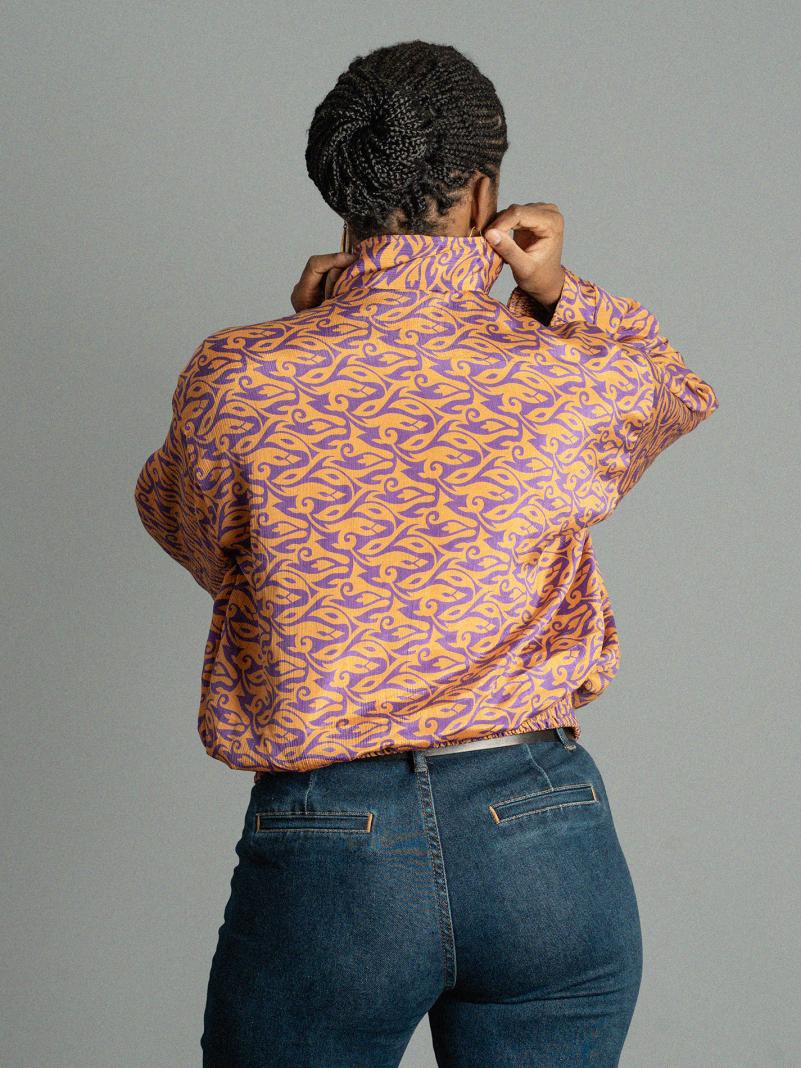 Giacca Reversibile in Sari N.4