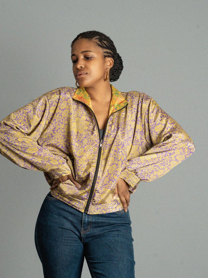 Giacca Reversibile in Sari N.6