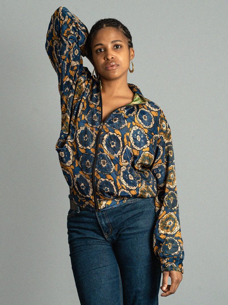 Giacca Reversibile in Sari N.12