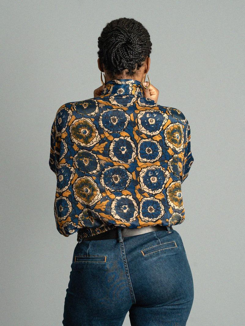 Giacca Reversibile in Sari N.12